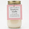 Raspberry Souffle: large candle