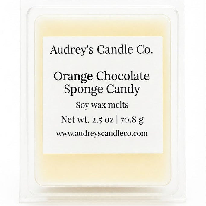 Orange Chocolate Sponge Candy: melts