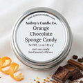 Orange Chocolate Sponge Candy: small candle