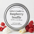 Raspberry Souffle: small candle