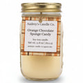 Orange Chocolate Sponge Candy: large candle