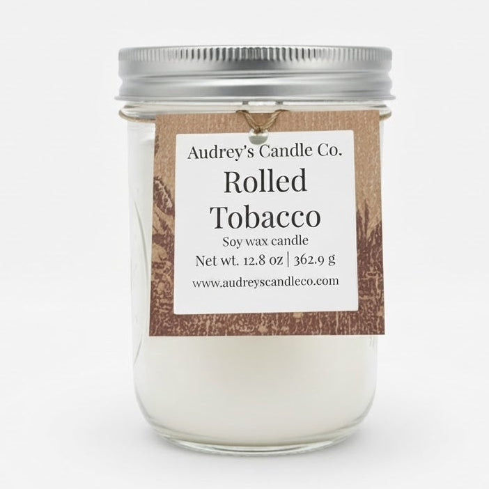Rolled Tobacco: large candle