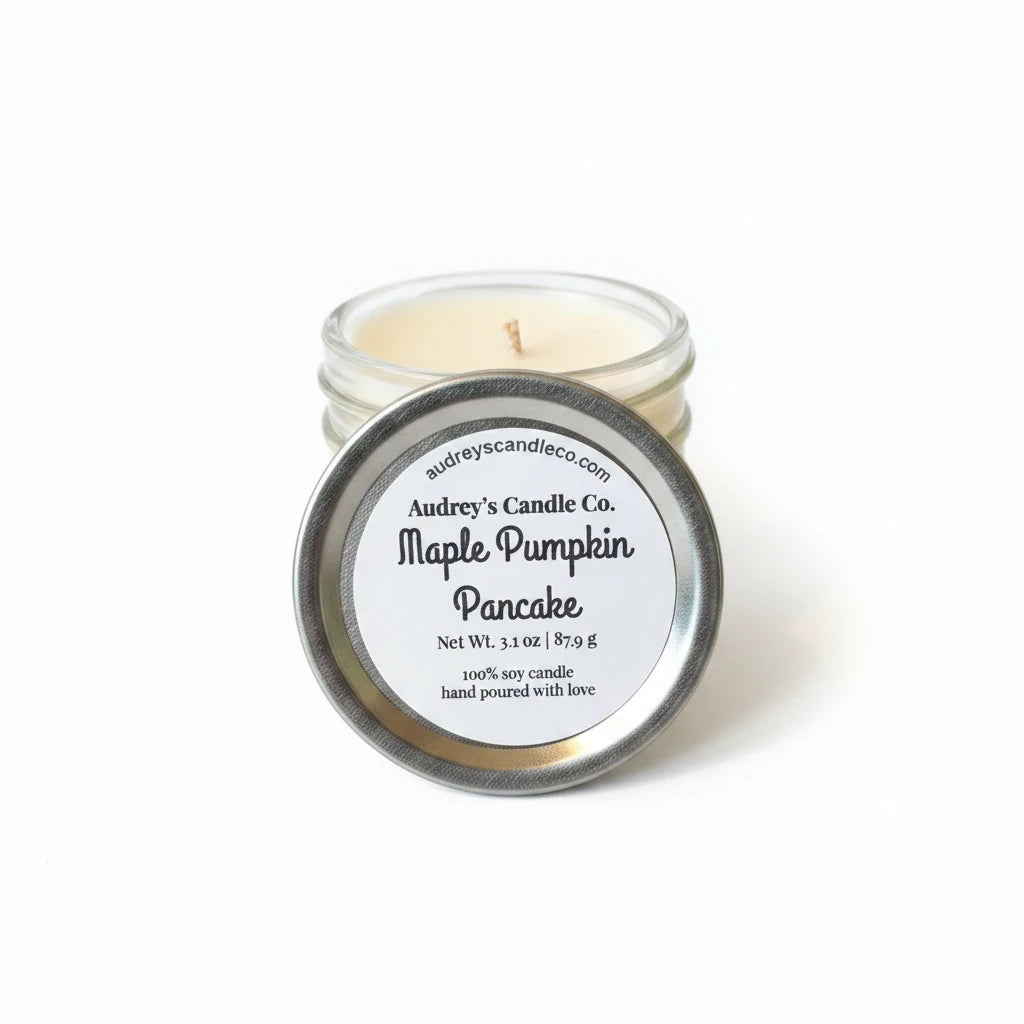 Maple Pumpkin Pancake: Small Candle