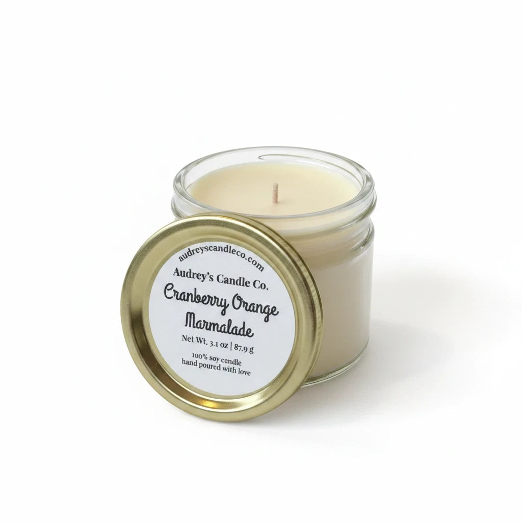 Cranberry Orange Marmalade: Small Candle
