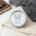 Boyfriend's Hoodie: small candle