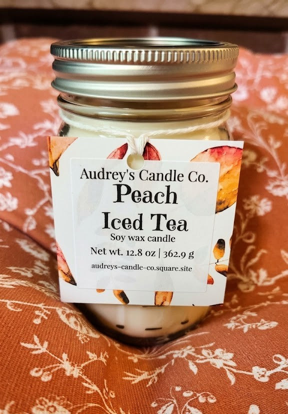 Peach Iced Tea: Large Candle