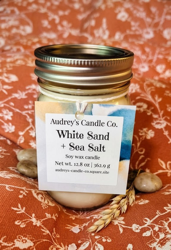 White Sand + Sea Salt: Large candle