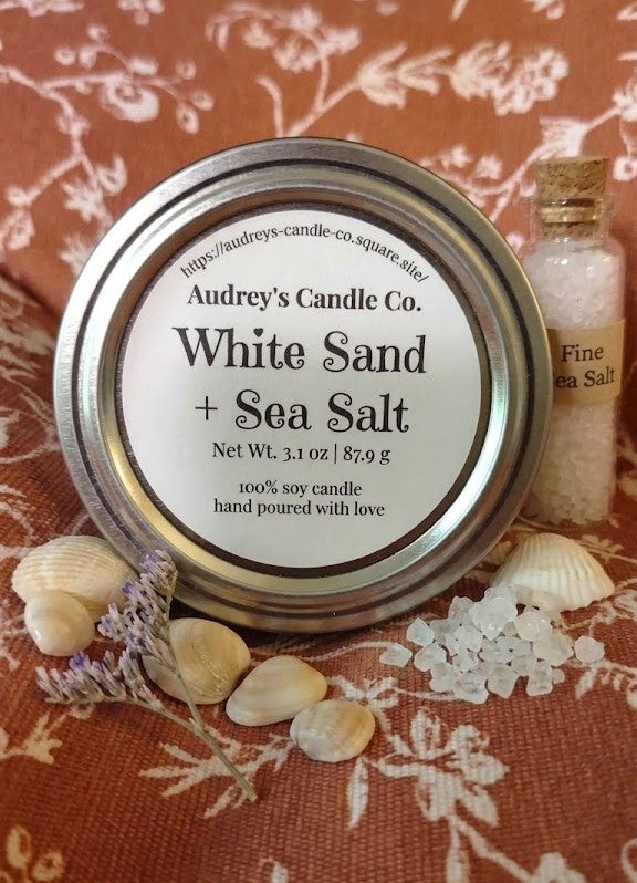 White Sand + Sea Salt: Small candle